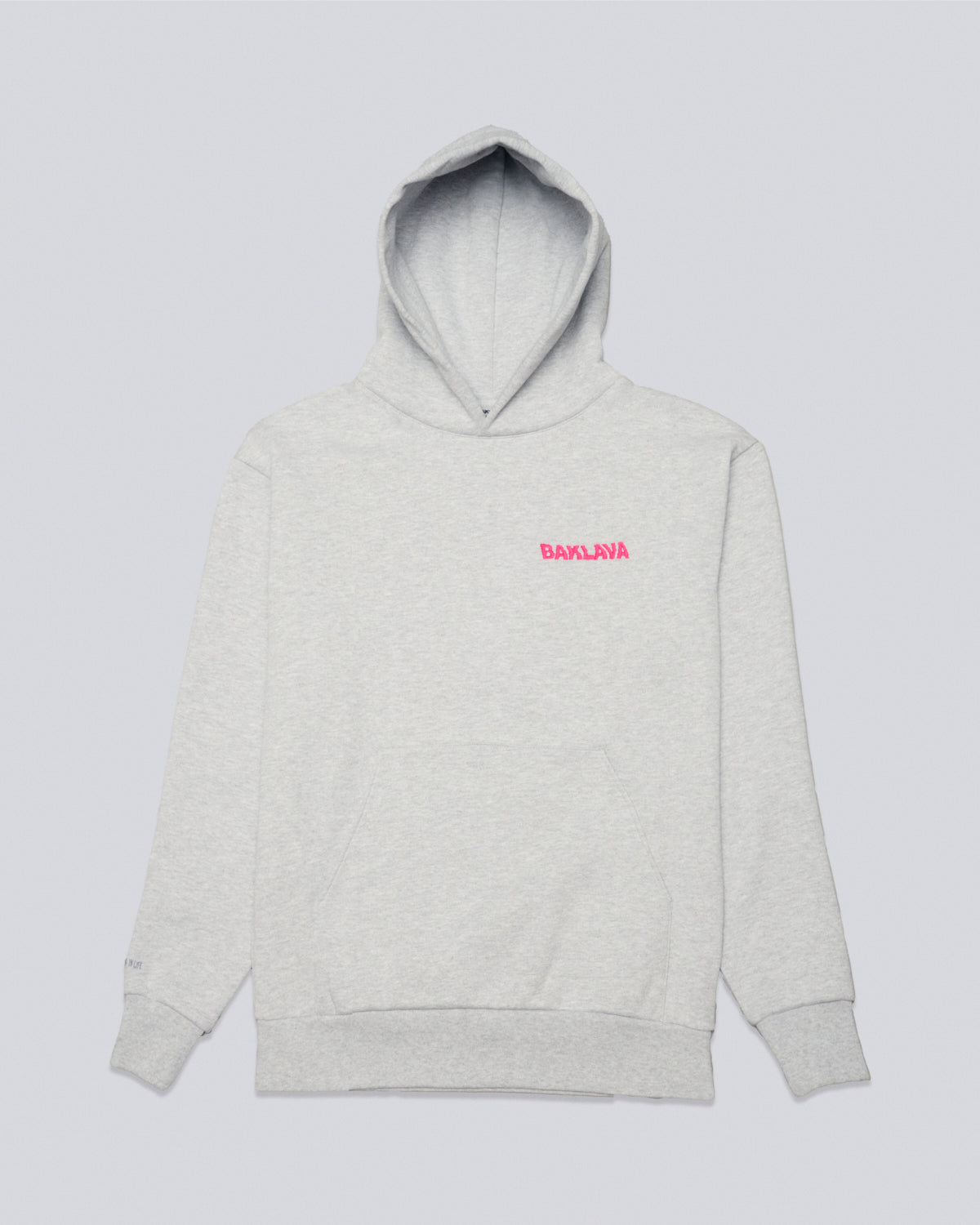 BAKLAVA LOGO HOODIE - ATHLETIC GREY