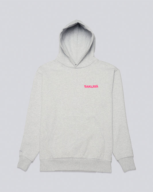 BAKLAVA LOGO HOODIE - ATHLETIC GREY