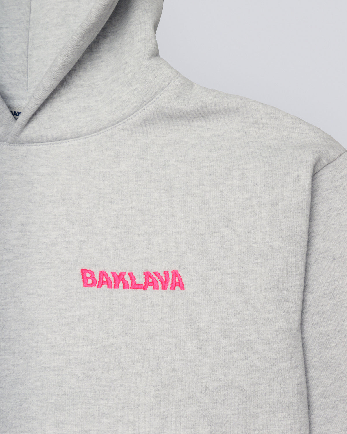 BAKLAVA LOGO HOODIE - ATHLETIC GREY